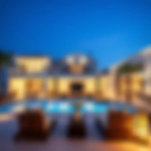 Stunning view of a luxury holiday home in Dubai