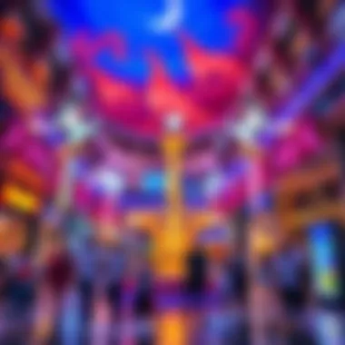 Entertainment Attractions at Dubai City Festival Mall Vibrant entertainment area attracting visitors of all ages