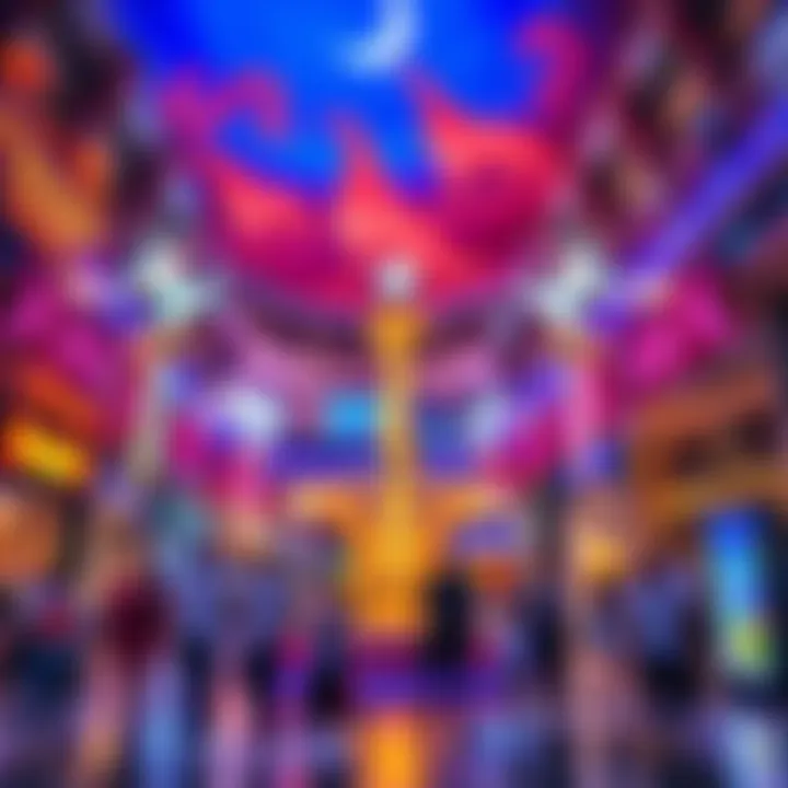 Entertainment Attractions at Dubai City Festival Mall Vibrant entertainment area attracting visitors of all ages