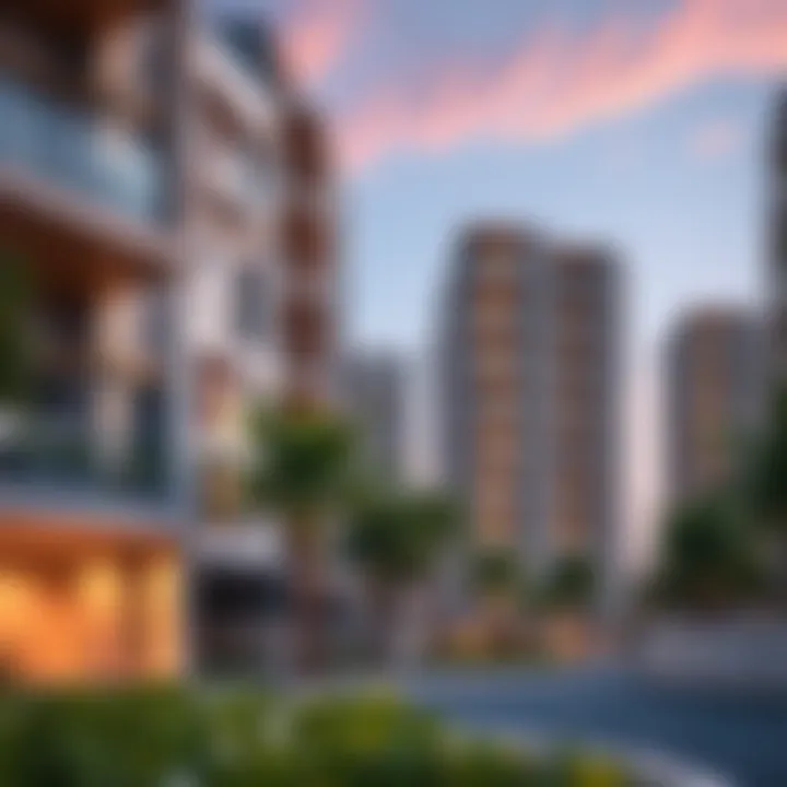 Modern residential complexes in Deira South