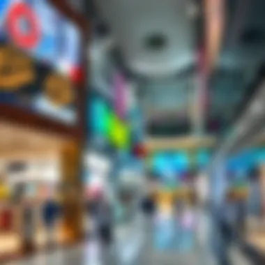 A collage of notable discount shopping destinations in Dubai