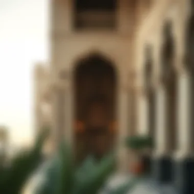 Stunning view of Jumairah Al Qasr's architectural design highlighting traditional Arabian elements.