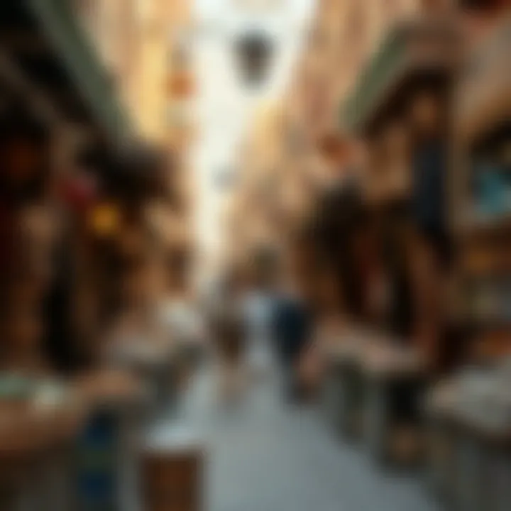 The vibrant souks showcasing local craftsmanship