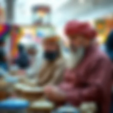 Local Artisans at Dubai Festival A showcase of local artisans and their crafts at a Dubai mall festival