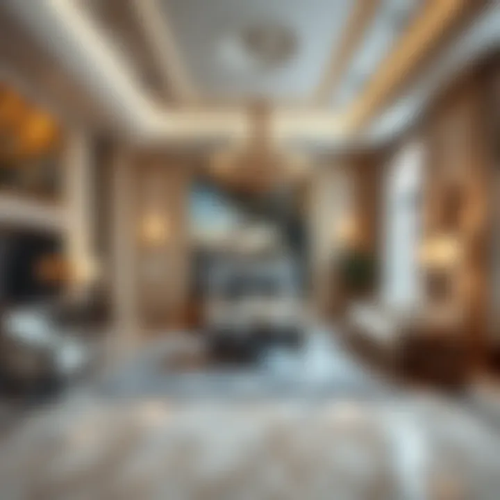 Lavish interior design showcasing elegance and sophistication