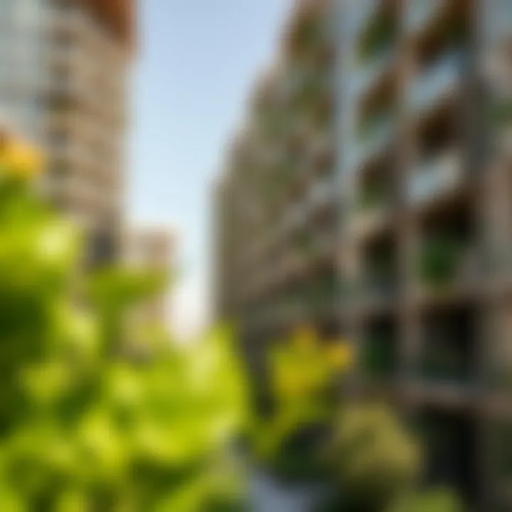 Luxury Apartments in Majan - Green Living Luxury apartment complex in Majan with lush greenery