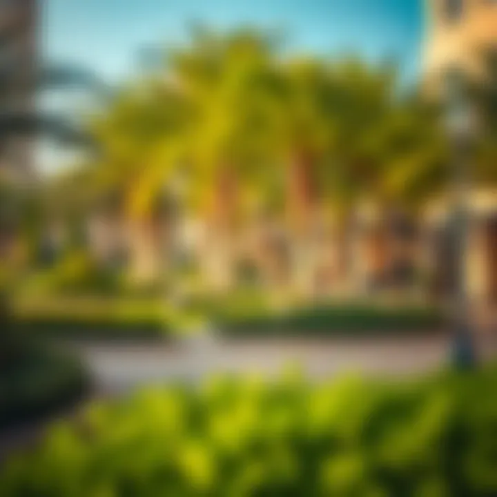 Scenic Park in Liwan Neighborhood A vibrant park in Liwan with lush greenery and seating areas