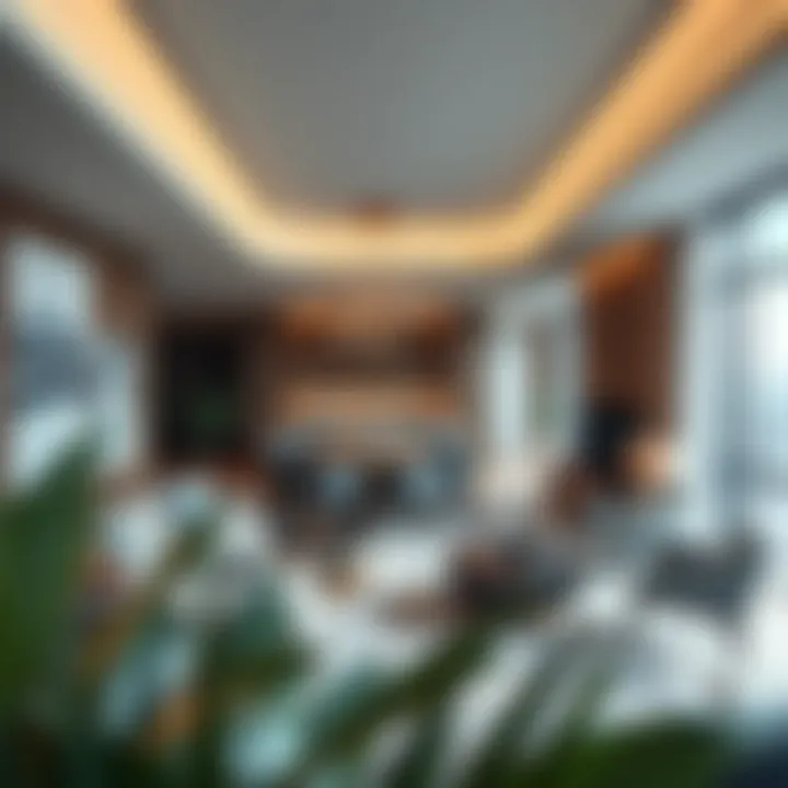 Interior view of One Zabeel illustrating luxury living spaces