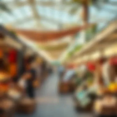 Investment opportunities depicted in a vibrant market setting at Point Palm