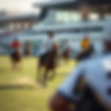 Elegant polo match showcasing riders and horses in action