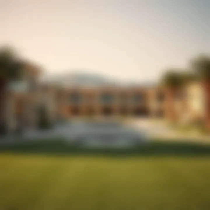 Luxurious villas surrounding the polo field