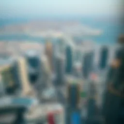 Aerial view of Dubai's skyline showcasing modern architecture