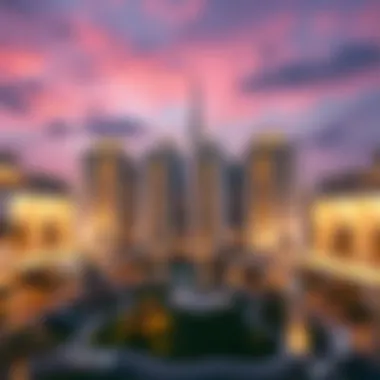 Conceptual illustration of real estate development in Dubai