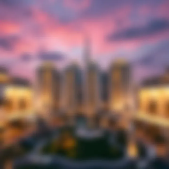 Conceptual illustration of real estate development in Dubai