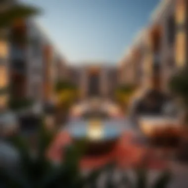 Visual representation of community living spaces in Dubai