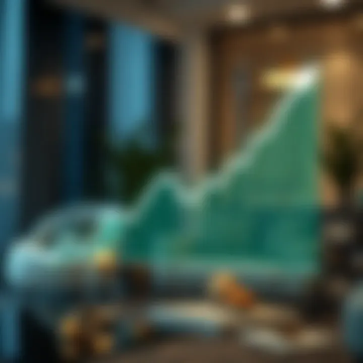 Graph illustrating the growth of Dubai's real estate market