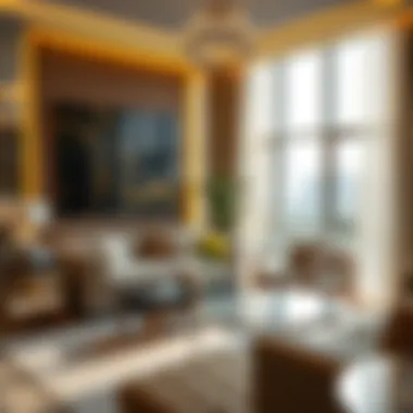 Luxurious Living Room Luxurious living room in a two-bedroom apartment in Dubai