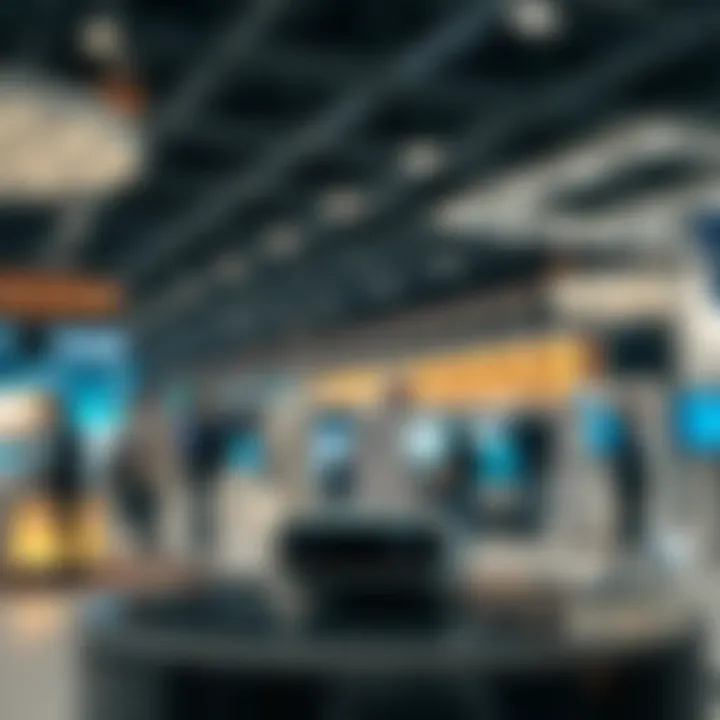 Innovative technology being showcased at a trade fair