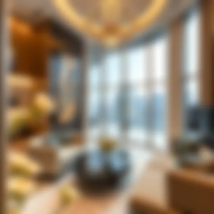 Luxurious interior of a high-end apartment in Dubai