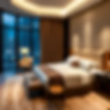 Elegant Guest Room Ambiance Beautifully designed guest room in Wyndham Dubai Marina