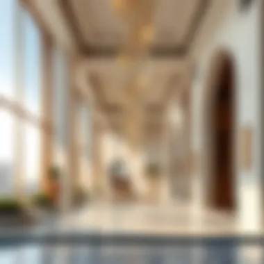 Stunning architectural details of a luxury residence in Zabeel