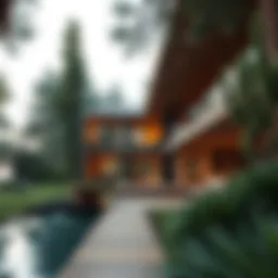 Luxurious forest villa blending nature and architecture