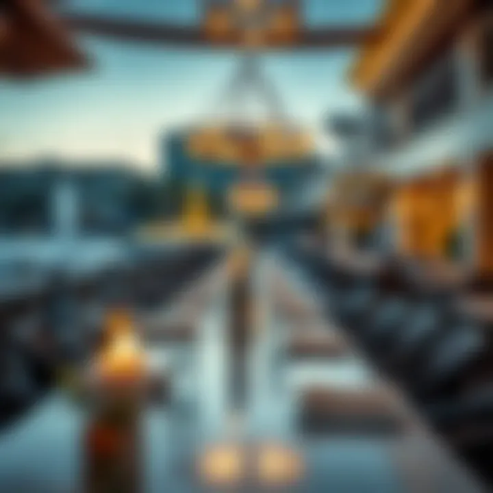 Luxurious dining options along the Boardwalk