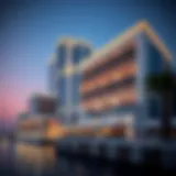 Luxurious exterior view of Hilton Dubai The Creek showcasing modern architecture