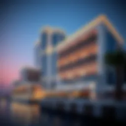 Luxurious exterior view of Hilton Dubai The Creek showcasing modern architecture