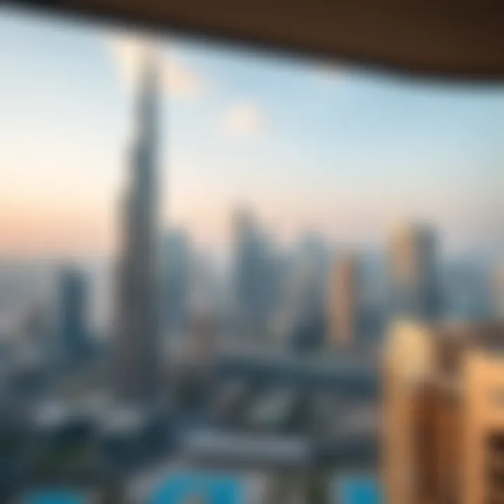 Stunning skyline view of Dubai showcasing holiday apartments
