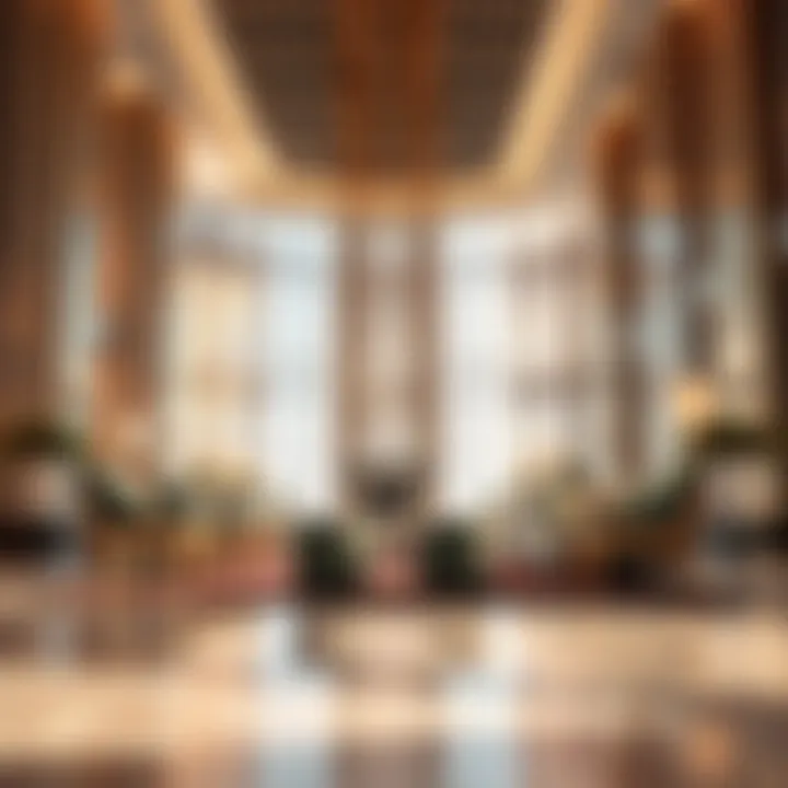 Stunning Lobby of a Luxury Hotel Luxurious hotel lobby on Sheikh Zayed Road
