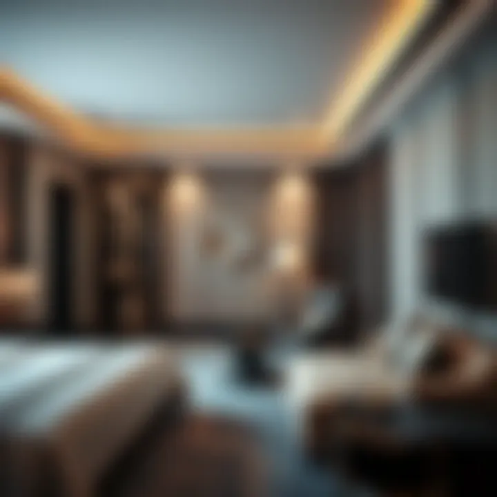 Sophisticated Hotel Room Design Elegant hotel room interior showcasing luxury
