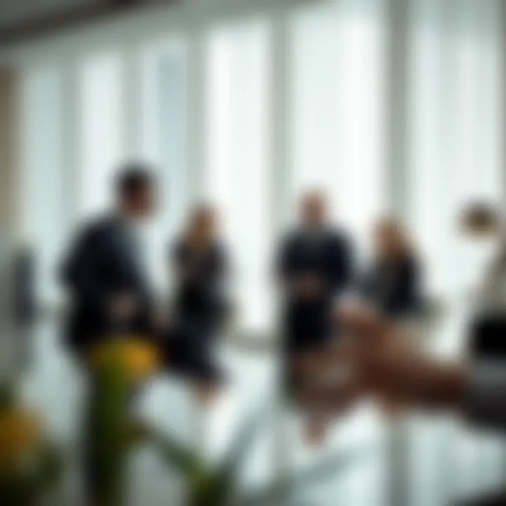 Business professionals engaged in strategic discussions