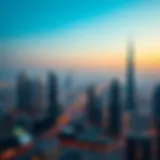 Overview of Dubai's bustling skyline symbolizing economic growth