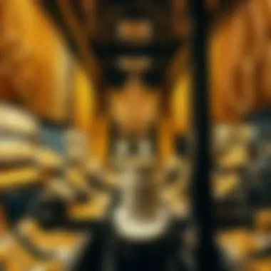 Opulent displays of gold jewelry in Gold Souk