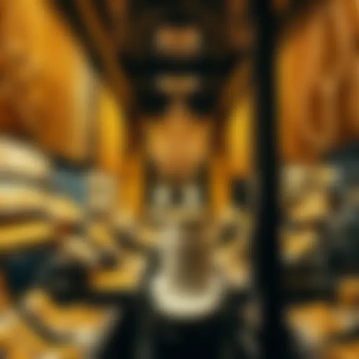 Opulent displays of gold jewelry in Gold Souk