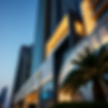 Exterior architecture of Latifa Tower showcasing modern design