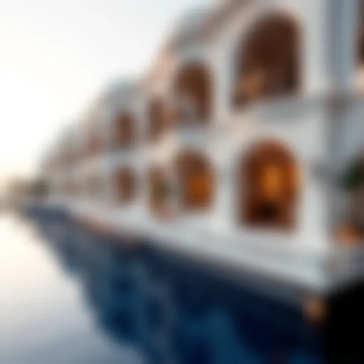 Architectural detail of Marsa Al Arab penthouse facade