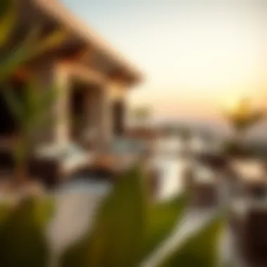 Luxurious outdoor terrace of Marsa Al Arab penthouse