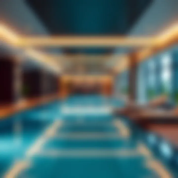 Amenities offered at Maya 2 including pool and gym