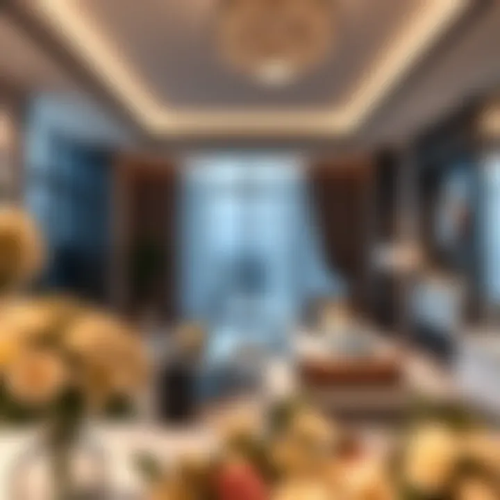 Luxurious interior design of a unit in Maya 2