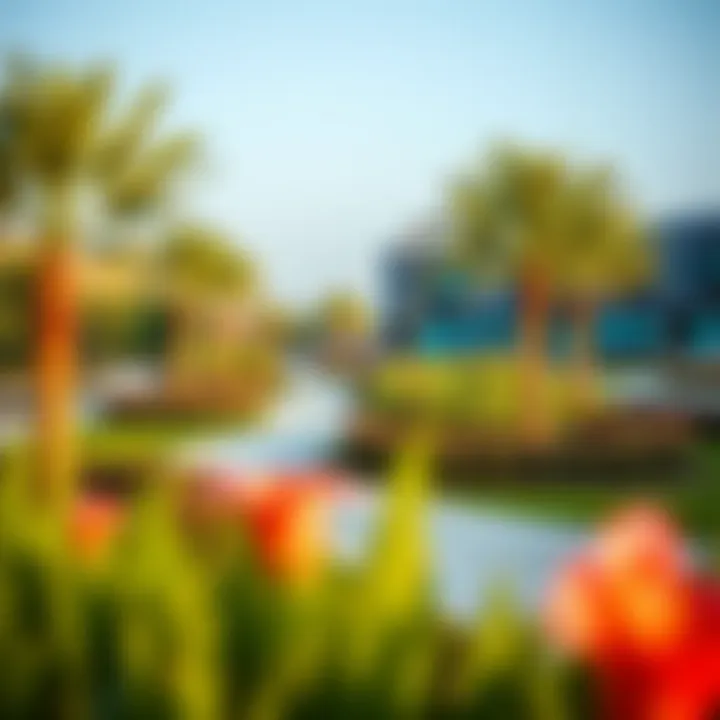 Stylish community amenities including parks and recreational areas in Nad Al Sheba Gardens