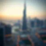 Stunning view of Najma Tower B against the Dubai skyline