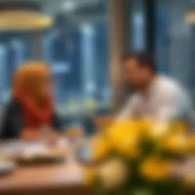 A professional discussing business opportunities