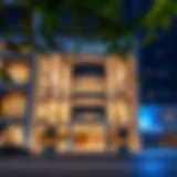 Modern business centre exterior showcasing architectural design