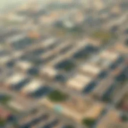Aerial view of Dubai Industrial City showcasing its expansive layout