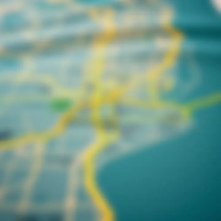 Map highlighting key features and infrastructure of Dubai Industrial City