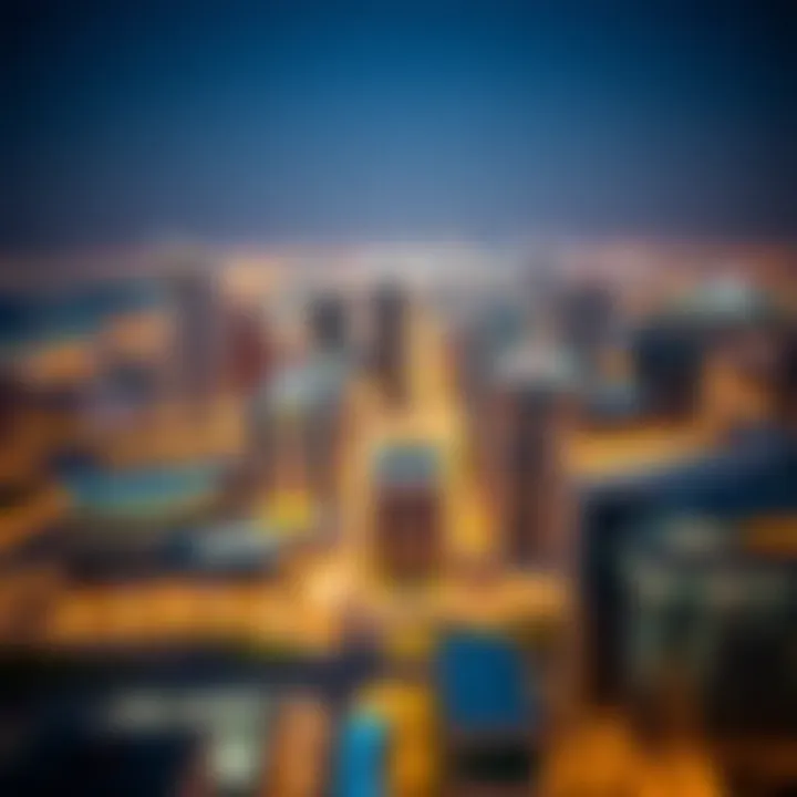 Aerial view of Dubai skyline showcasing modern architecture