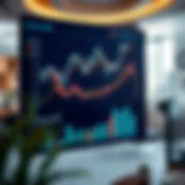 Financial charts and graphs representing real estate trends