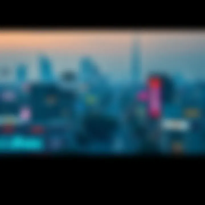 An overview of a bustling Dubai neighborhood